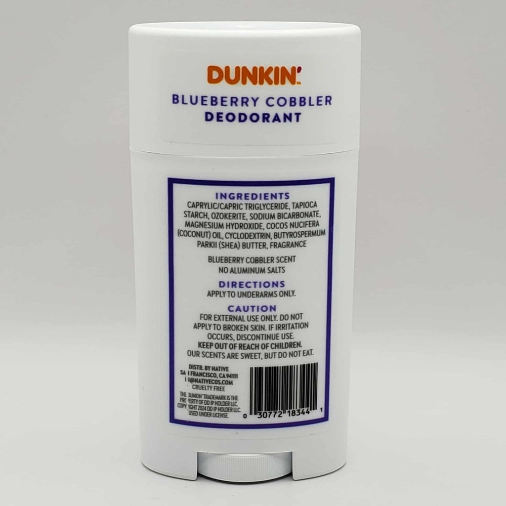 Native x Dunkin Blueberry Cobbler Aluminum Paraben Free Deodorant 2.65oz - 2Pack - Picture 7 of 8